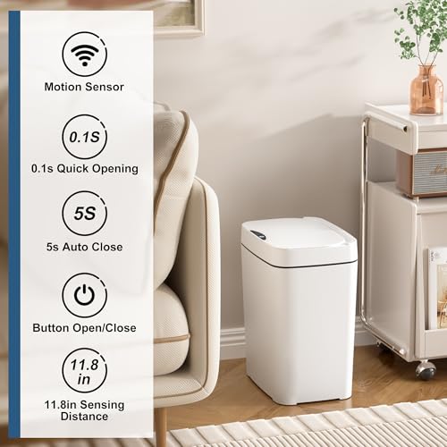 Save 25% on Vanpopubs 2-Pack Touchless Trash Cans - Image 2