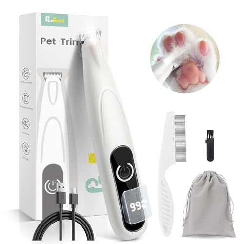 50% Off PAPMINI Ultra-Quiet Dog Grooming Kit with LED Display