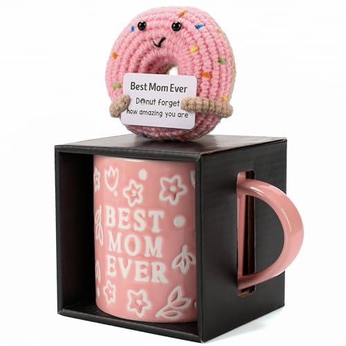 Save 41%! Best Mom Ever Mug & Crochet Donut Gift Set