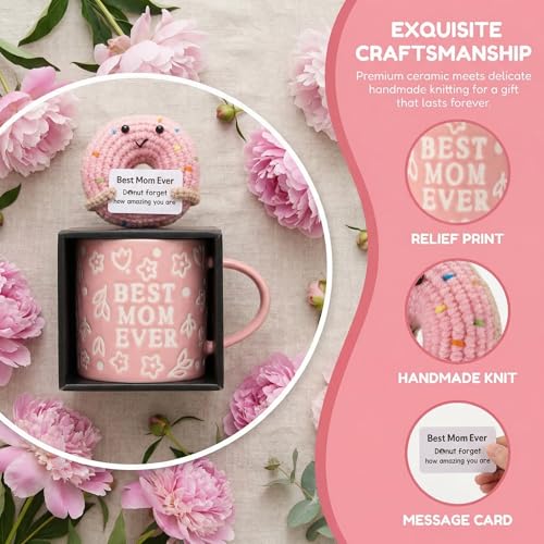 Save 41%! Best Mom Ever Mug & Crochet Donut Gift Set - Image 3