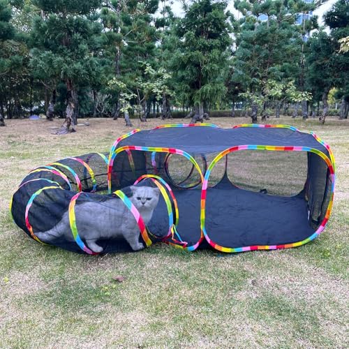 Save 14% on Portable Outdoor Cat Enclosure & Tunnel Playpen