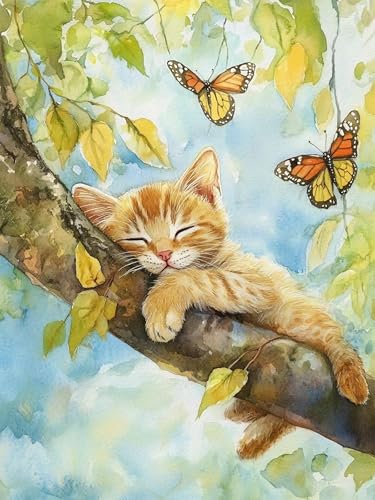 50% Off Ekuxom Cat Diamond Art Kit for Adults