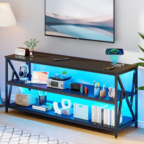 53% Off Lvifur RGB TV Stand with Wireless Charging
