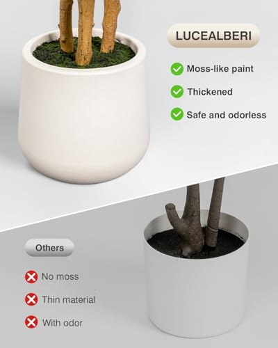 38% Off Artificial Fiddle Leaf Fig Tree 5ft with Planter - Image 5