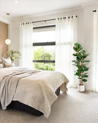 38% Off Artificial Fiddle Leaf Fig Tree 5ft with Planter - Image 7
