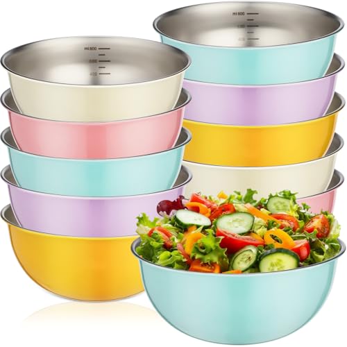 30% Off 10-Piece Stainless Steel Mixing Bowl Set