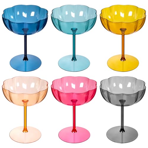 50% Off Ciaell 12PCS Plastic Martini Glasses