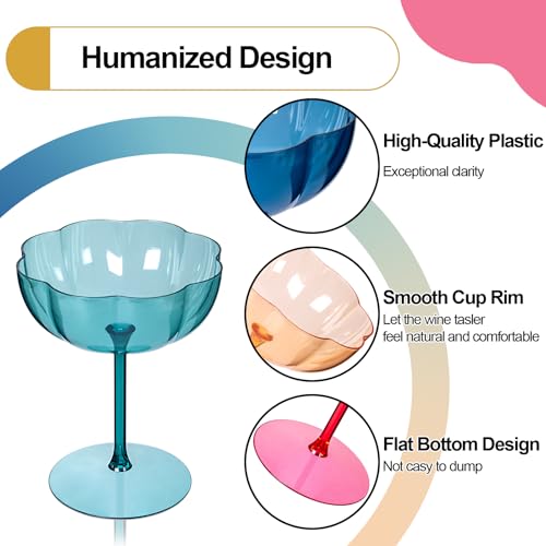50% Off Ciaell 12PCS Plastic Martini Glasses - Image 3
