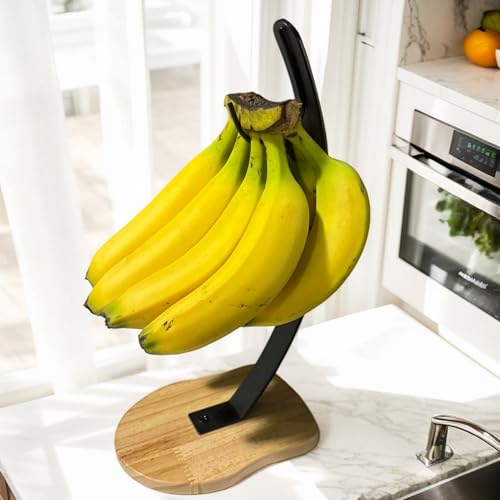 50% Off Unique Wood-Base Banana Holder for Fresh Fruit