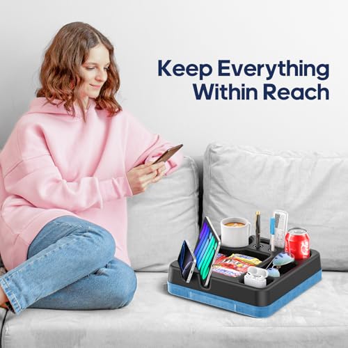 50% Off Couch Caddy Tray with Cup Holders & Snack Organizer - Image 5