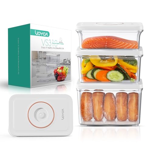 30% Off VOYOR 3-Pack Vacuum Food Storage Containers