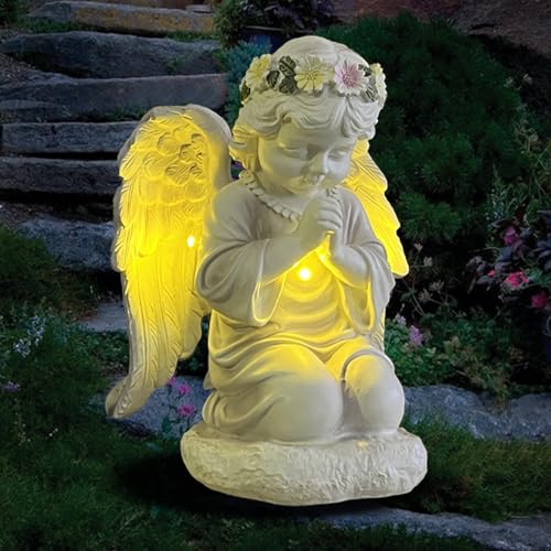 50% Off Solar Angel Garden Statue with LED Lights