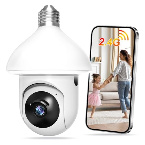 PHANSATIM Bulb Camera $10 Off with 1080P Color Night Vision