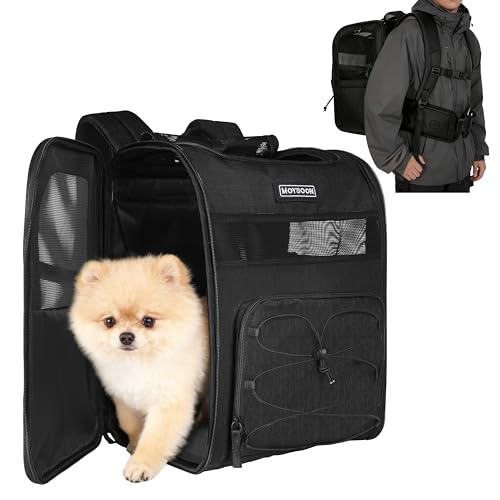 50% Off Dog Carrier Backpack with Adjustable Waist Belt