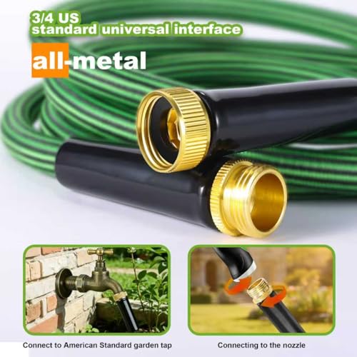 53% Off Durable 50ft Lightweight Garden Hose with Nozzle - Image 3