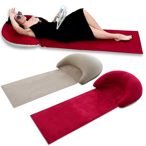 47% Off LONEEDY 2-Pack Beach Blankets with Inflatable Headrest