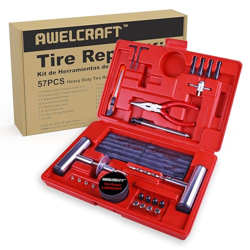50% Off AWELCRAFT 57-Piece Tire Repair Tool Kit