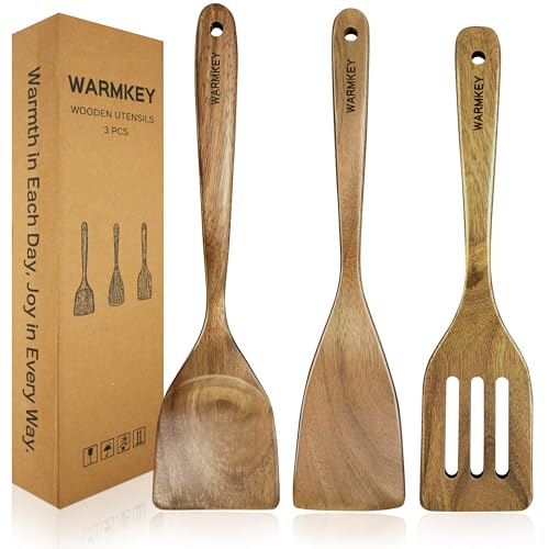 Save $8 on Natural Acacia Wood Spatula Set (3-Piece)