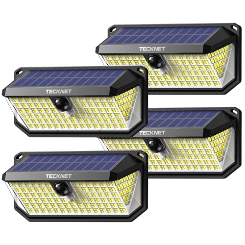 Save 30% on TECKNET 4200LM Solar Motion Lights (4-Pack)