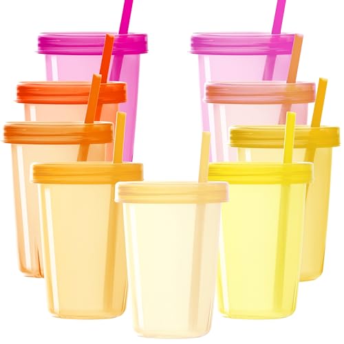 50% Off Youngever Reusable Plastic Cups with Lids & Straws