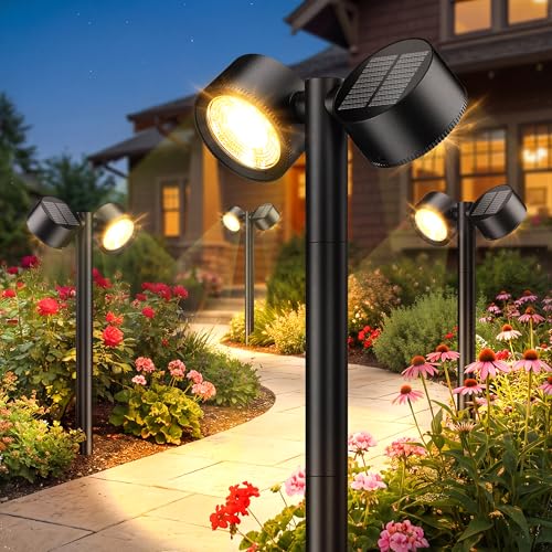50% Off AOUNQ Solar Pathway Lights - 4 Pack for Yard & Garden