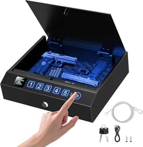 Biometric Gun Safe with 3-Way Unlock Now $47.99