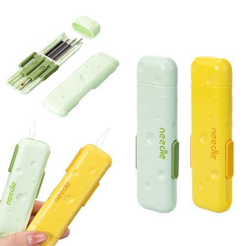 2-Pack 3-in-1 Needle Threader & Seam Ripper Set