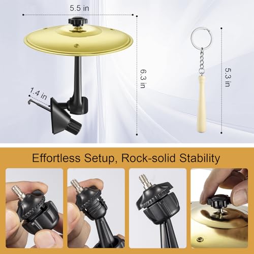 47% Off Mini Car Drum Cymbal Vent Ornament - Fun Music Gift - Image 3