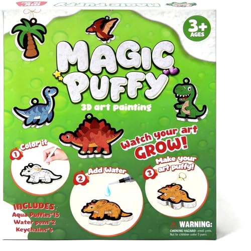 Save 50% on Richgv Magic Aqua Puffs 3D Dinosaur Art Kit