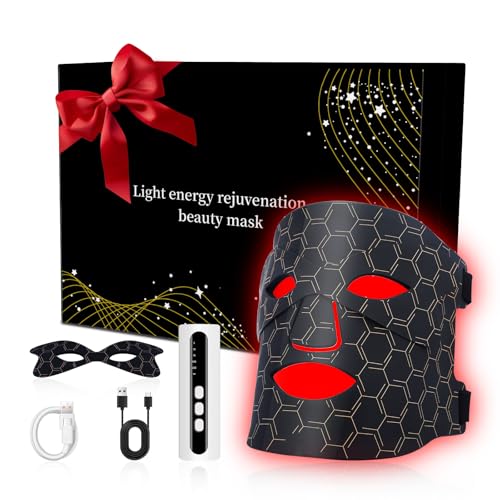 Red Light Therapy Mask with 180 LEDs for Facial Rejuvenation