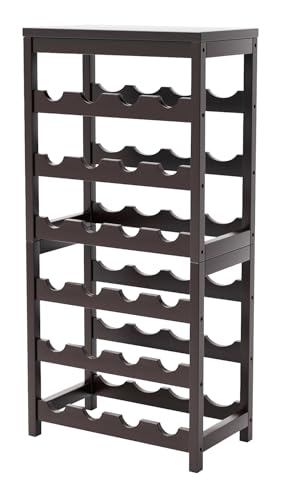 50% Off 24-Bottle Bamboo Wine Rack with Table Top