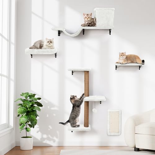 Save 40% on ZLAFM 5-in-1 Cat Wall Shelves & Climbing Furniture
