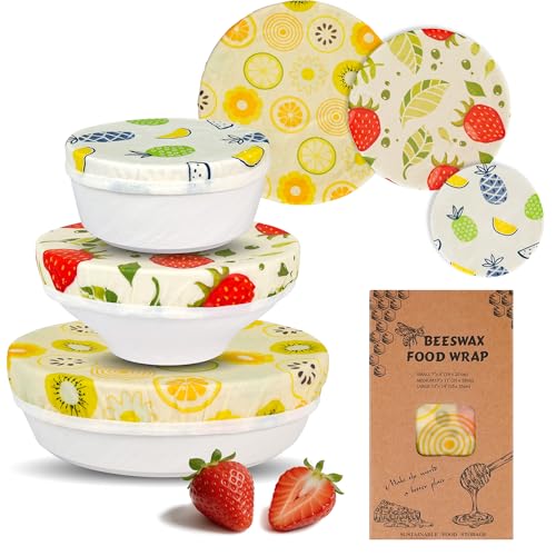 Save 41% on Reusable Beeswax Bowl Covers (Set of 3)