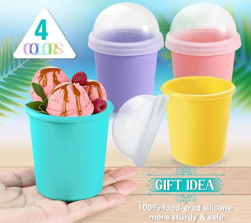 50% Off Webake Reusable Silicone Ice Cream Containers - Image 5