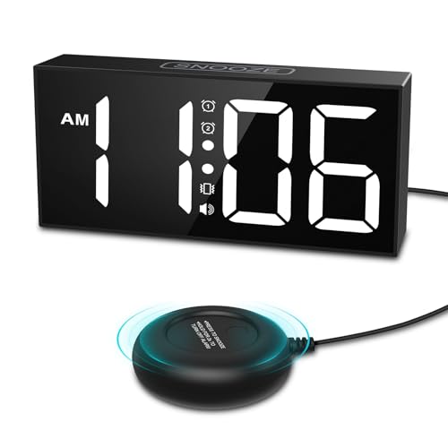 ORIA Vibrating Alarm Clock with Bed Shaker - $9.99