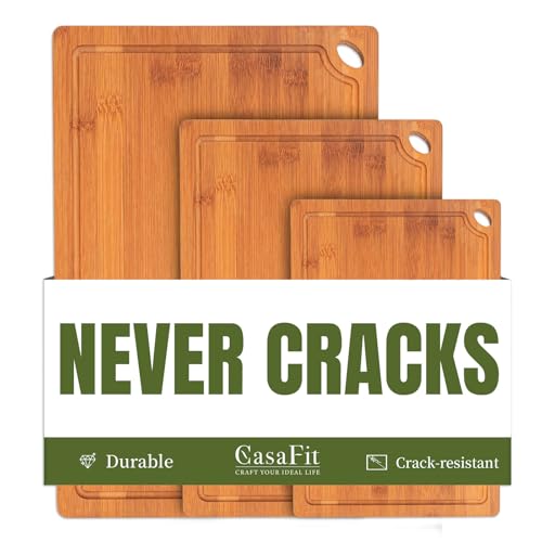 50% Off 3-Piece Organic Bamboo Cutting Board Set