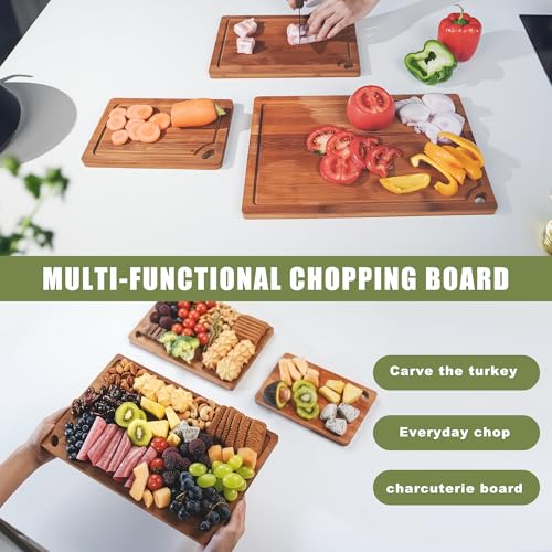 50% Off 3-Piece Organic Bamboo Cutting Board Set - Image 4