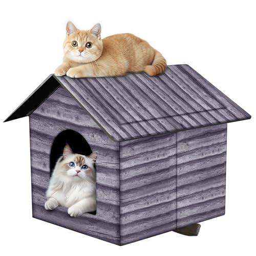 50% Off Waterproof Outdoor Cat House - Large Shelter