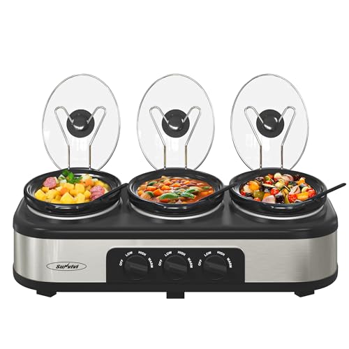 Save 49% on Sunvivi Triple Slow Cooker Buffet Server