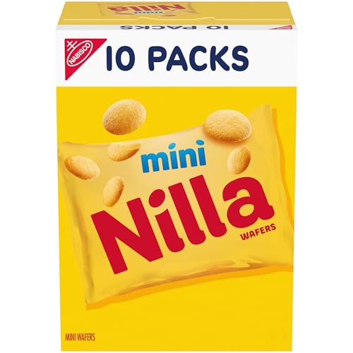 NILLA Vanilla Wafers Mini Cookies, 10 Snack Packs