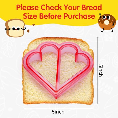 50% Off IELEK Fun Sandwich & Fruit Cutter Set for Kids - Image 4