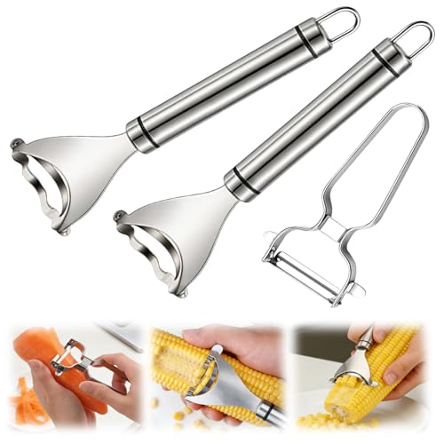 Abnaok Corn Stripper Set with Bonus Peeler - Kitchen Gadget