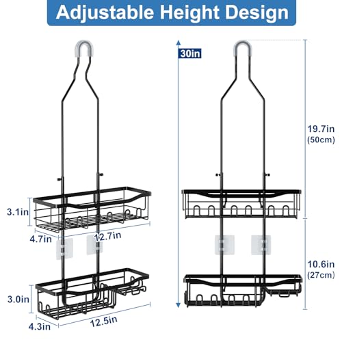 Save 42% on Joqixon Extended Shower Organizer with Hooks - Image 4