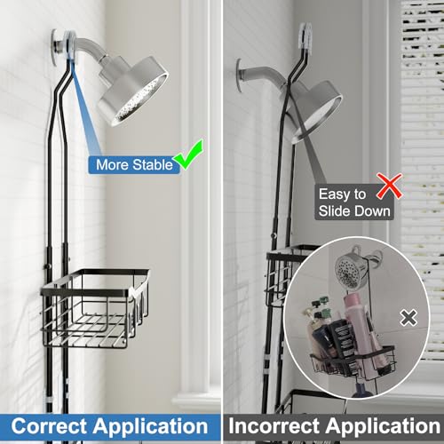 Save 42% on Joqixon Extended Shower Organizer with Hooks - Image 6