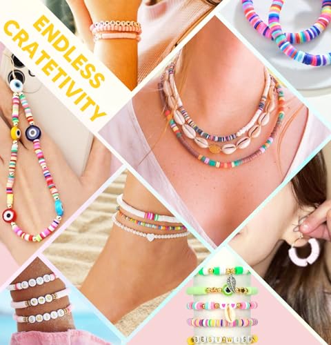 Dowsabel Clay Beads Bracelet Kit for Kids - 5000 Pcs - Image 2