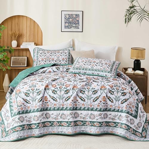 DJY Queen Floral Quilt Set - Price Drop to $19.79