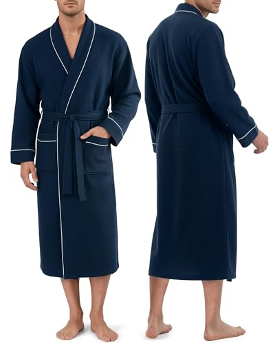 38% Off NY Threads Men's Lightweight Waffle Robe with Pockets