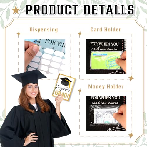 Graduation Gift Card Organizer Book - 7x5 Inch, 20 Pages - Image 3