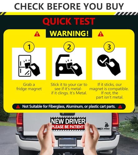 50% Off New Driver Magnet Stickers for Cars - 5-Pack - Image 3