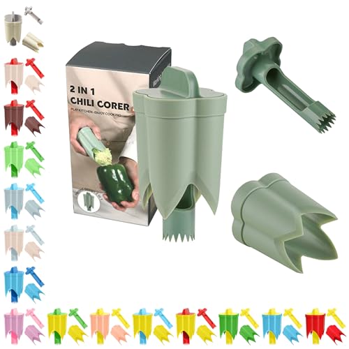 40% Off WROLEM 2-in-1 Pepper Corer & Seed Remover Tool